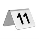Lot de numéros de table en acier inoxydable Olympia 11-20